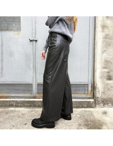 SusyMix pantalone ecopelle nero