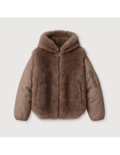 Piumico ecopelliccia fango