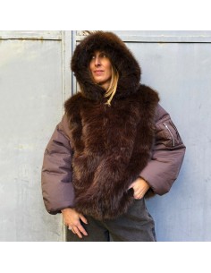 Piumino ecopelliccia moro 2