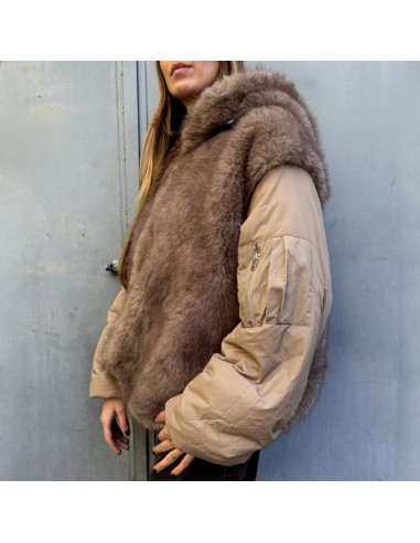 Piumico ecopelliccia fango