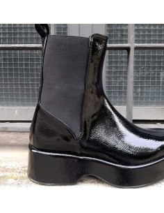 Pasinetti boot in vernice nero 2