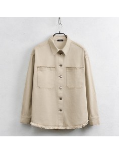 Lumina Giacca camicia Crema 2