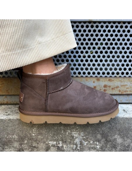 Grunland stivaletti marroni con interno in pelliccia