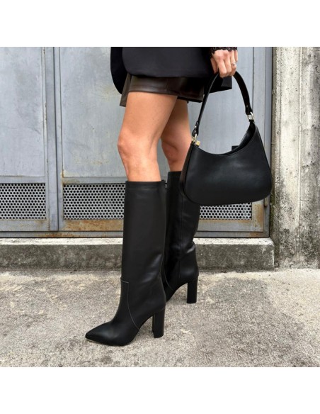 Ovyé stivale tacco 10 nero