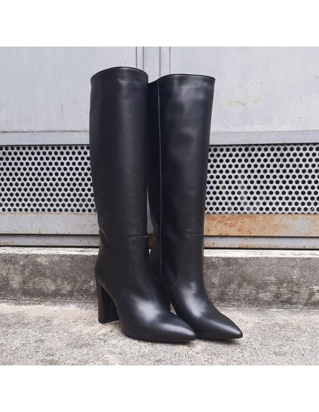 Ovyé stivale tacco 10 nero