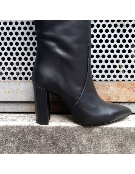 Ovyé stivale tacco 10 nero