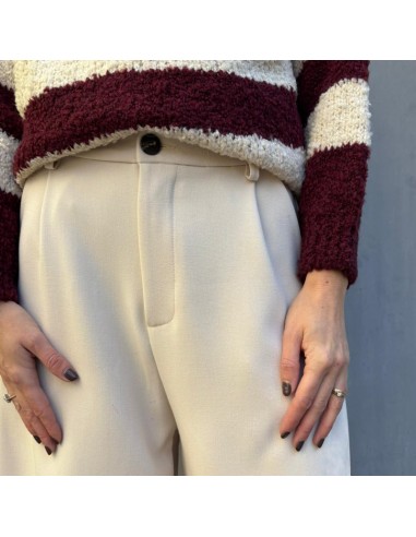 Lumina pantalone morbido panna