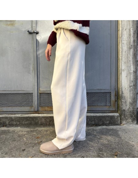 Lumina pantalone morbido panna