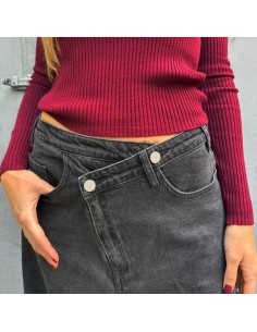 Jeans criss cross nero 2